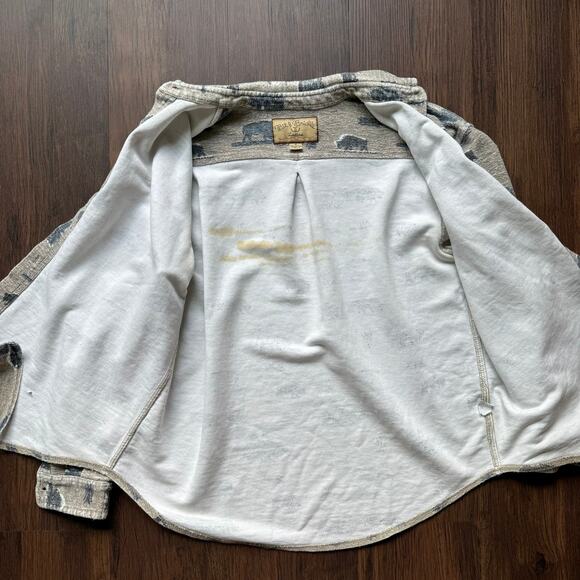 Bit & Bridle Ladies Western Print Button Up Shirt French Terry Size Medium - Picture 8 of 9